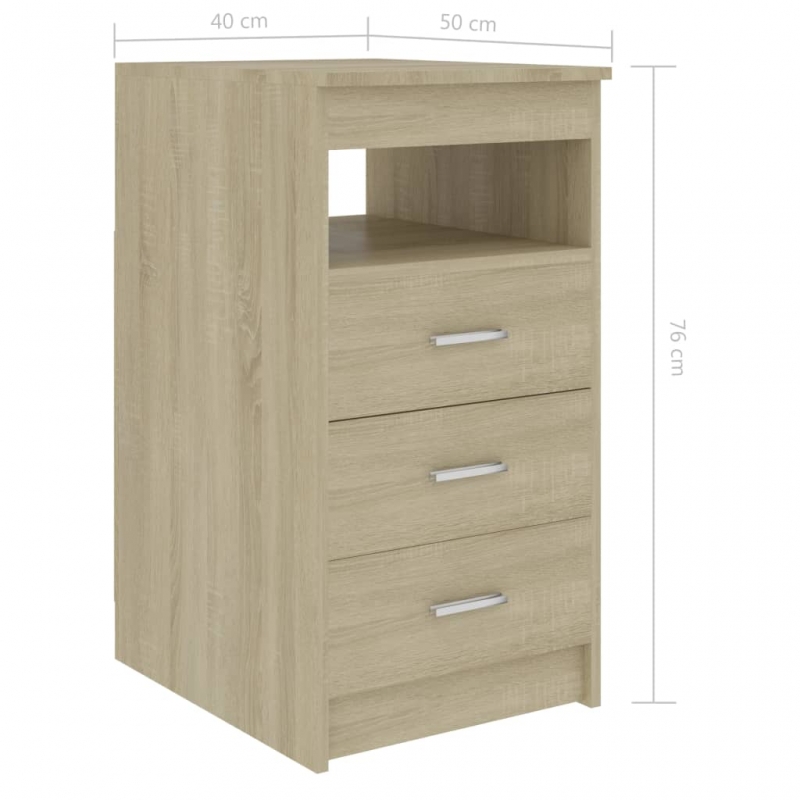 Schreibtisch Sonoma-Eiche 140x50x76 cm Holzwerkstoff