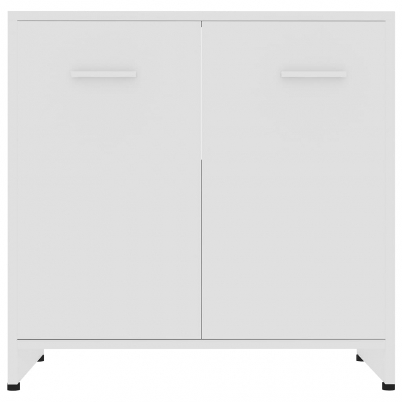 Badezimmerschrank Weiß 60x33x61 cm Holzwerkstoff