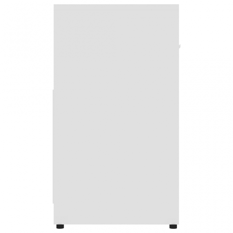 Badezimmerschrank Weiß 60x33x61 cm Holzwerkstoff