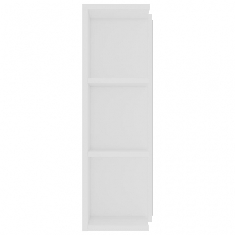 Bad-Spiegelschrank Weiß 80x20,5x64 cm Holzwerkstoff