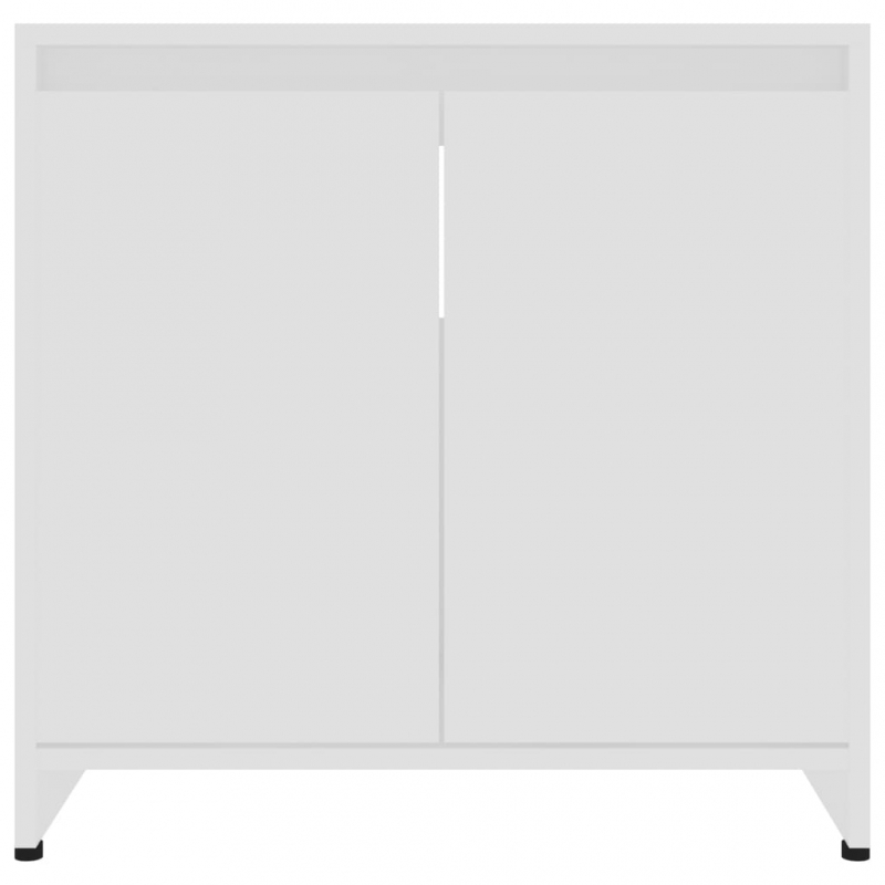 Badezimmerschrank Weiß 60x33x61 cm Holzwerkstoff