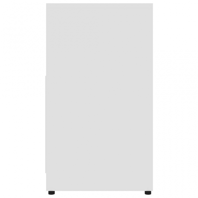 Badezimmerschrank Weiß 60x33x61 cm Holzwerkstoff