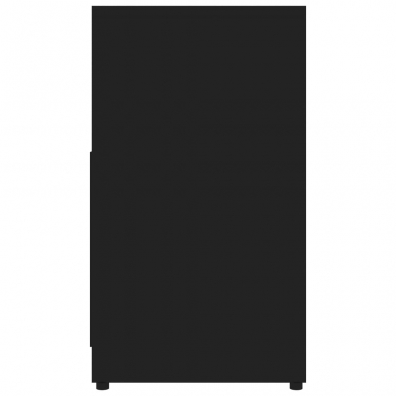 Badezimmerschrank Schwarz 60x33x61 cm Holzwerkstoff