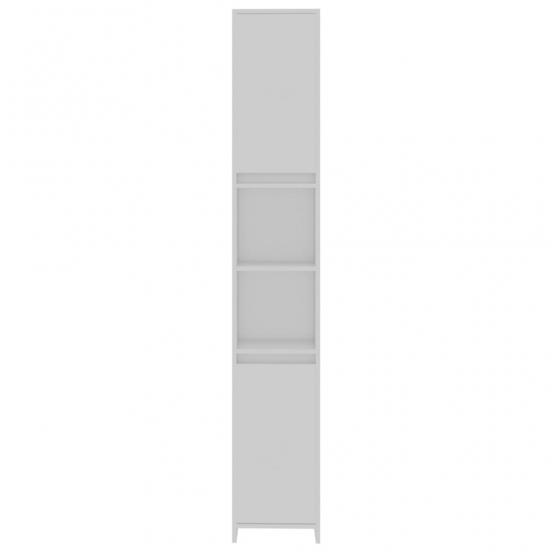 Badezimmerschrank Weiß 30x30x183,5 cm Holzwerkstoff