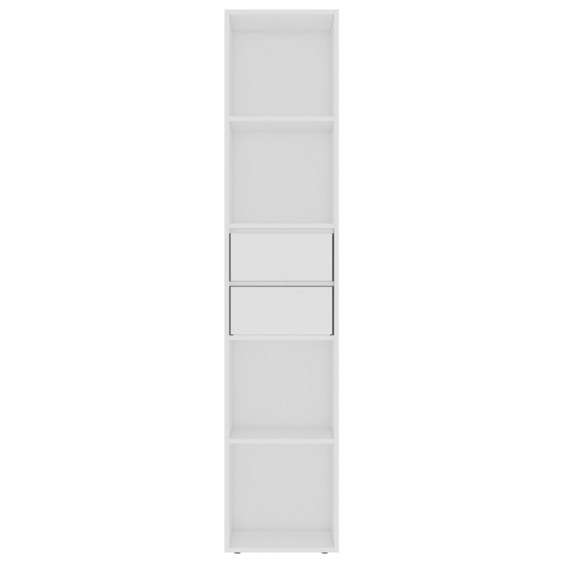 Bücherregal Weiß 36x30x171 cm Holzwerkstoff