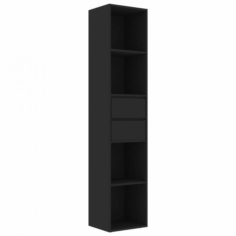 Bücherregal Schwarz 36x30x171 cm Holzwerkstoff