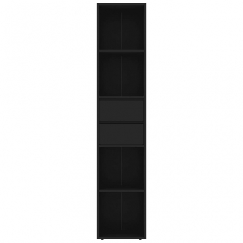 Bücherregal Schwarz 36x30x171 cm Holzwerkstoff