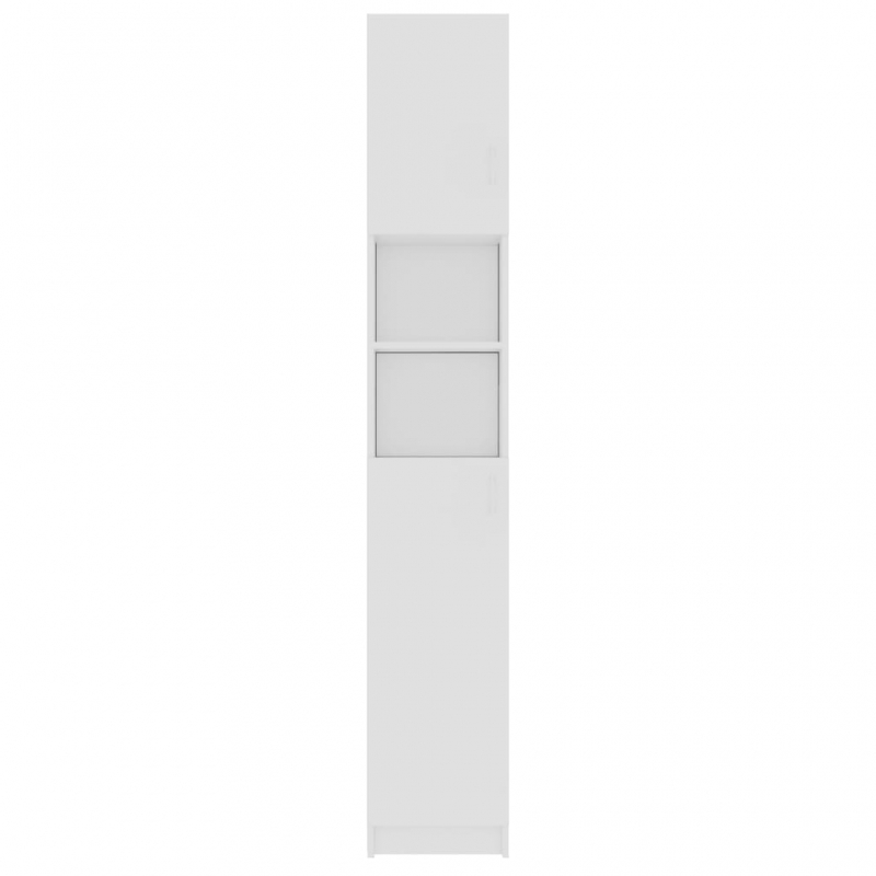 Badezimmerschrank Weiß 32×25,5×190 cm Holzwerkstoff