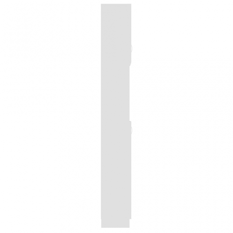 Badezimmerschrank Weiß 32×25,5×190 cm Holzwerkstoff