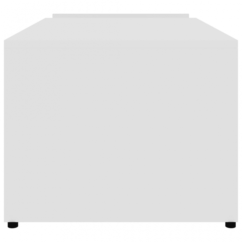 Couchtisch Weiß 90x45x35 cm Holzwerkstoff