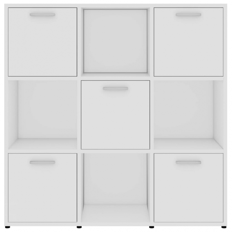 Bücherregal Weiß 90x30x90 cm Holzwerkstoff