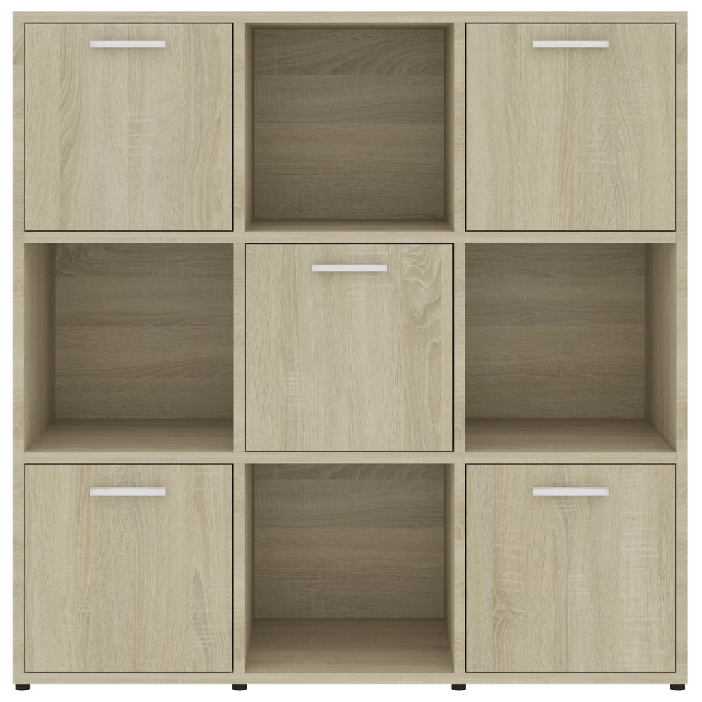Bücherregal Sonoma-Eiche 90x30x90 cm Holzwerkstoff