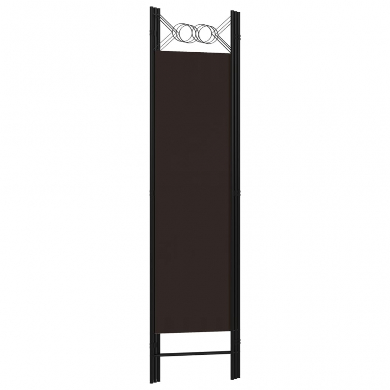 3-tlg. Raumteiler Braun 120 x 180 cm