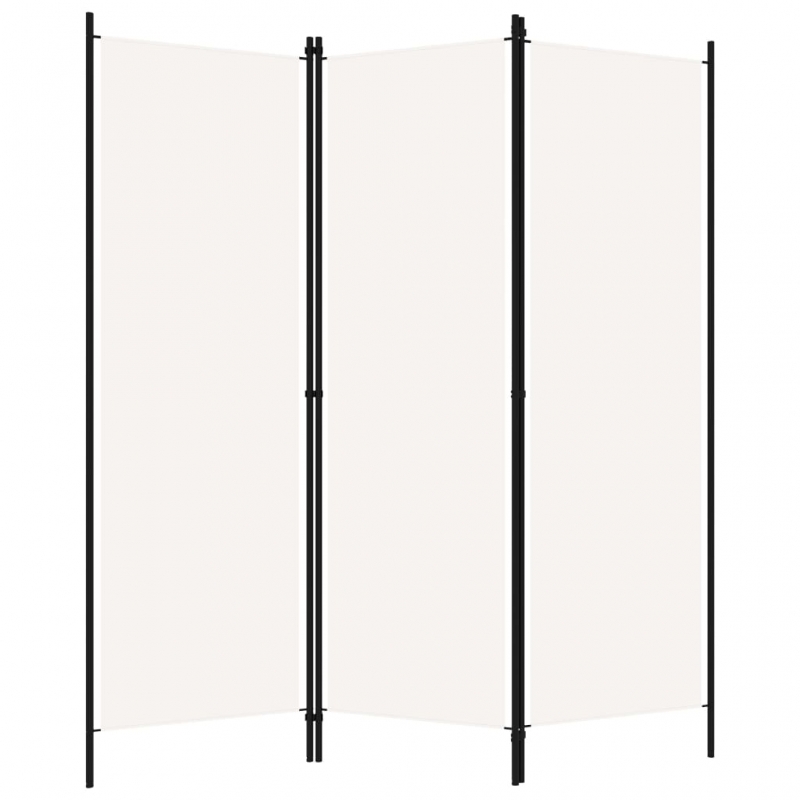 3-tlg. Raumteiler Weiß 150x180 cm