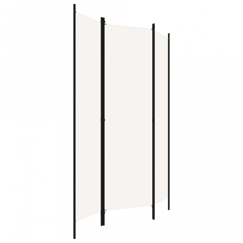 3-tlg. Raumteiler Weiß 150x180 cm