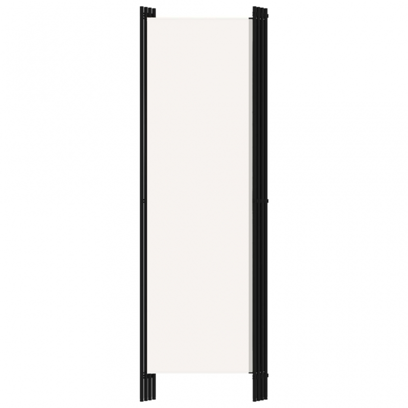 4-tlg. Raumteiler Weiß 200x180 cm