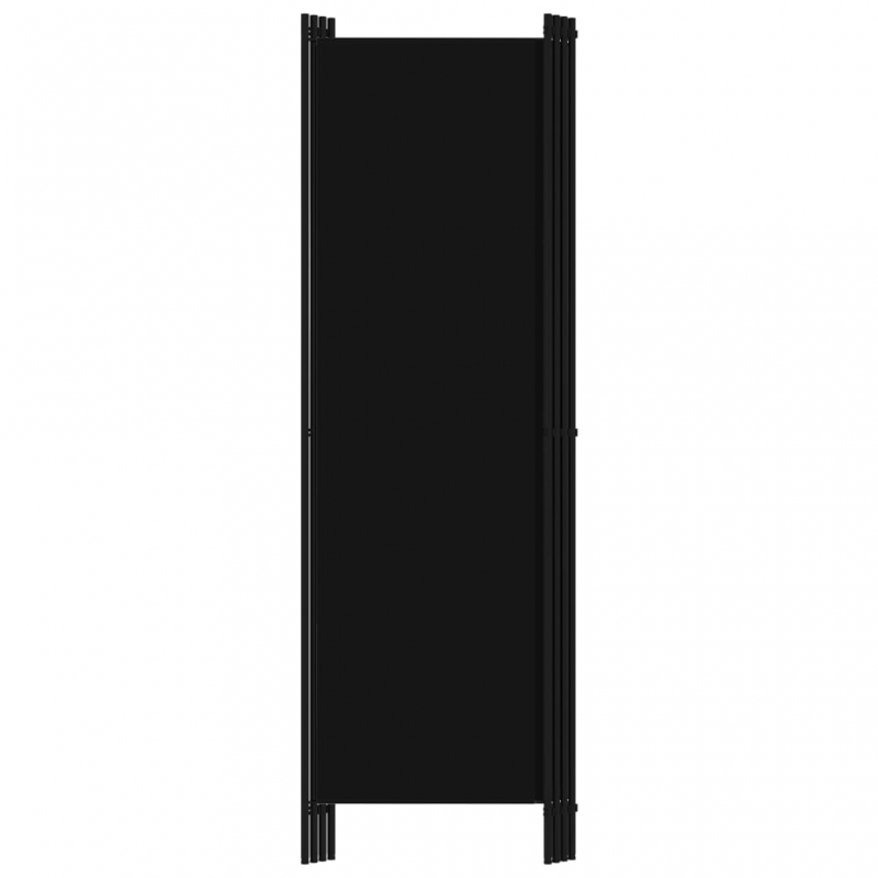4-tlg. Raumteiler Schwarz 200x180 cm