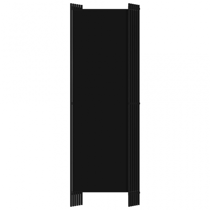 6-tlg. Raumteiler Schwarz 300x180 cm