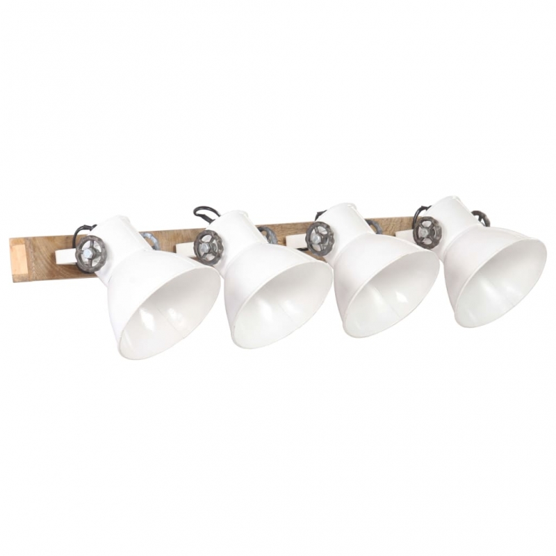 Wandlampe Industriestil Weiß 90x25 cm E27