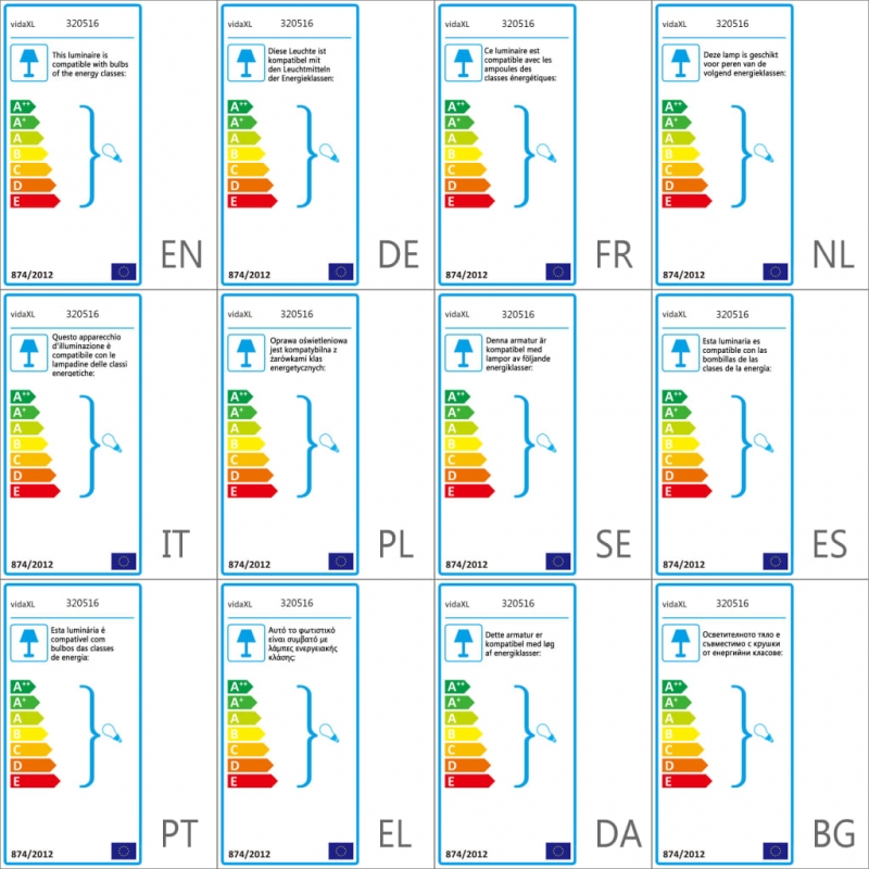 Wandlampe Industriestil Weiß 90x25 cm E27