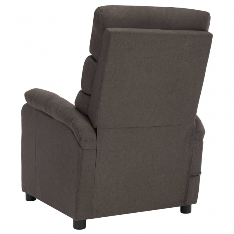 Massagesessel Taupe Stoff