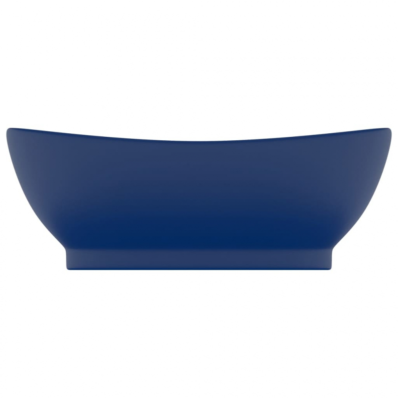 Luxus-Waschbecken Überlauf Matt Dunkelblau 58,5x39cm Keramik
