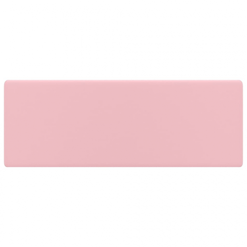 Luxus-Waschbecken Überlauf Quadratisch Matt Rosa 41x41 cm