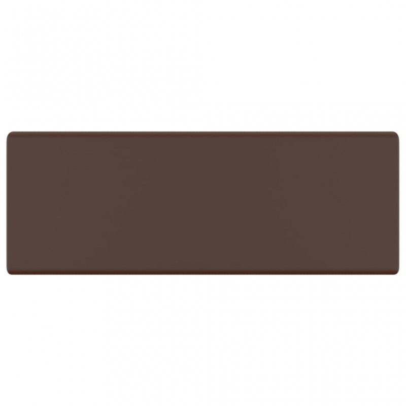 Luxus-Waschbecken Überlauf Quadratisch Matt Dunkelbraun 41x41cm