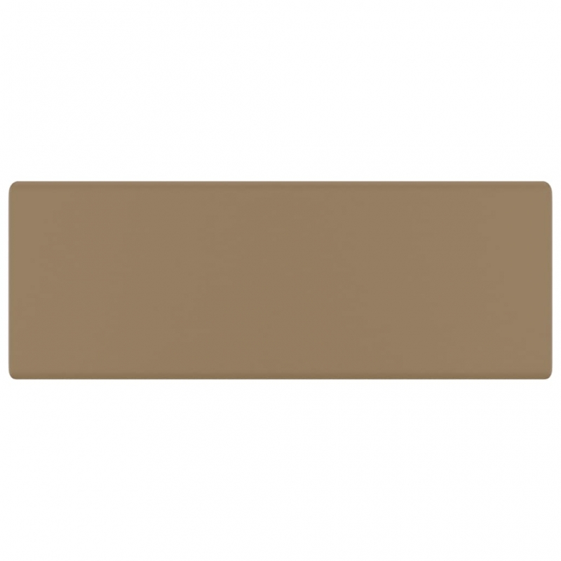 Luxus-Waschbecken Überlauf Quadratisch Matt Creme 41x41 cm