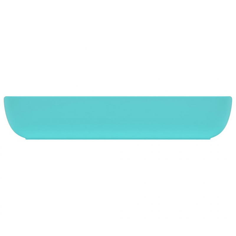 Luxus-Waschbecken Rechteckig Matt Hellgrün 71x38 cm Keramik