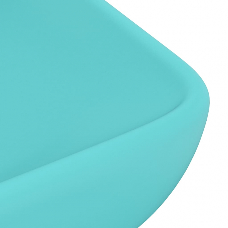 Luxus-Waschbecken Rechteckig Matt Hellgrün 71x38 cm Keramik