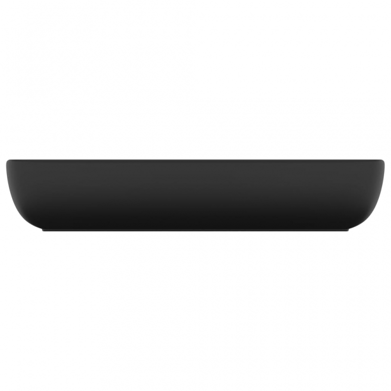 Luxus-Waschbecken Rechteckig Matt Schwarz 71x38 cm Keramik