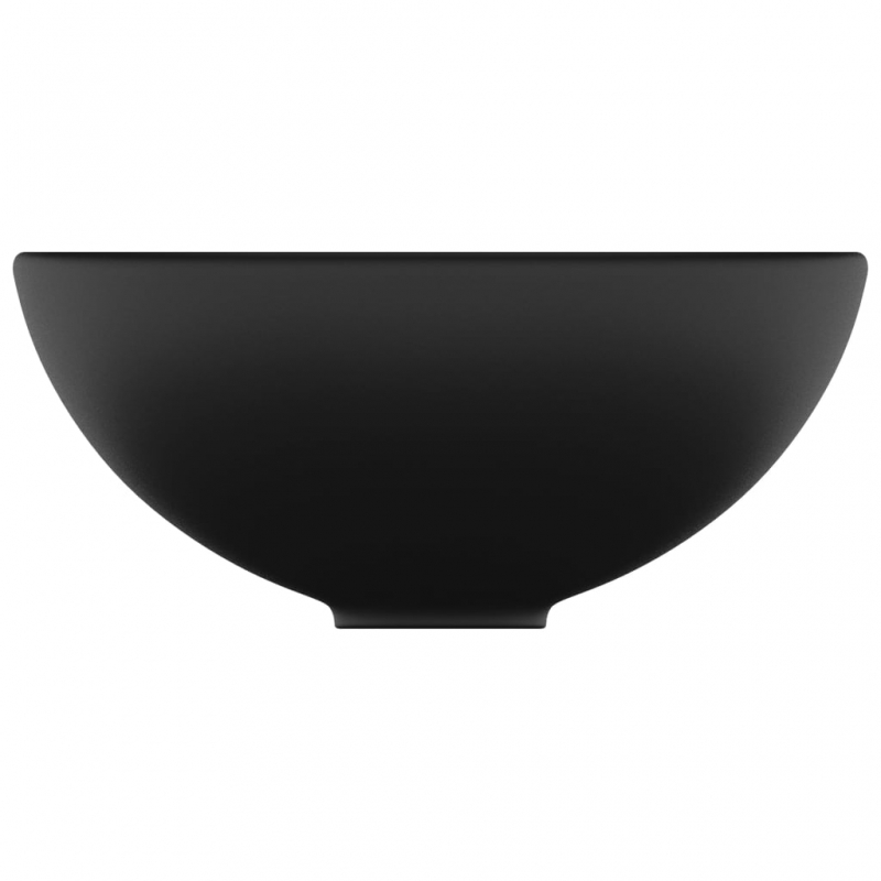 Luxus-Waschbecken Rund Matt Schwarz 32,5x14 cm Keramik