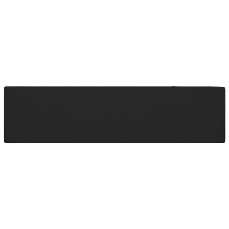 Badezimmer-Waschbecken mit Überlauf Keramik Matt Schwarz