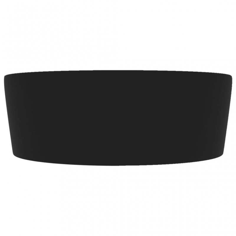 Luxus-Waschbecken mit Überlauf Matt-Schwarz 36x13 cm Keramik