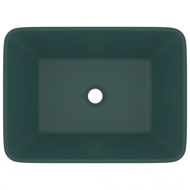 Luxus-Waschbecken Matt Dunkelgrün 41x30x12 cm Keramik