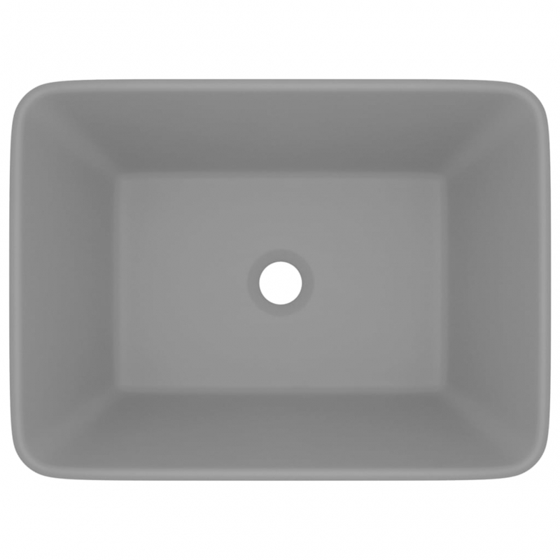 Luxus-Waschbecken Matt Hellgrau 41x30x12 cm Keramik