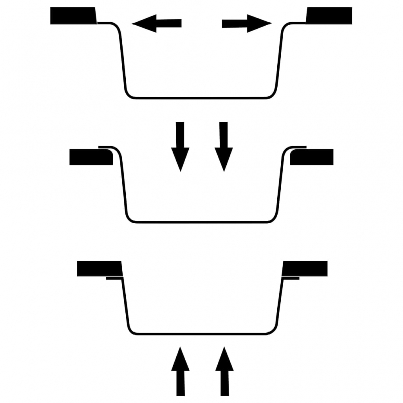 Küchenspüle mit Überlauf Schwarz Granit