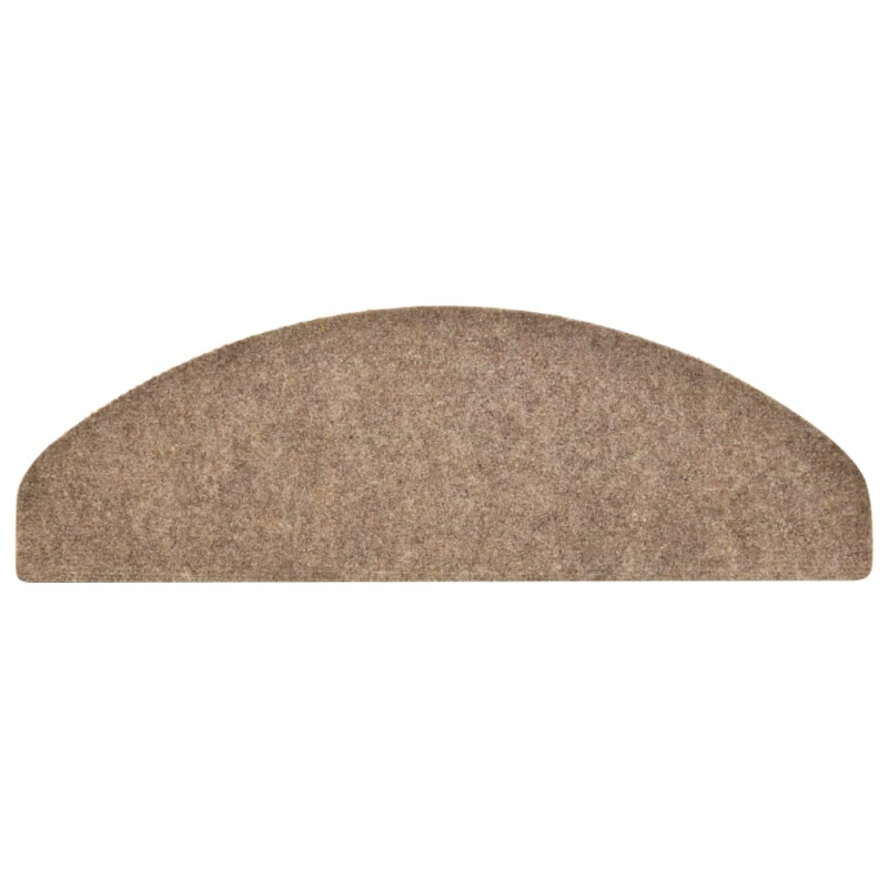 Treppenmatten Selbstklebend 15 Stk. Creme 65x21x4cm Nadelvlies