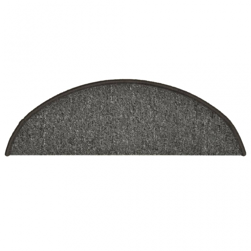 Treppenmatten 15 Stk. Dunkelgrau 56x17x3 cm