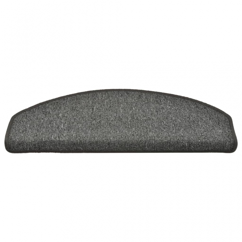 Treppenmatten 15 Stk. Dunkelgrau 65x24x4 cm