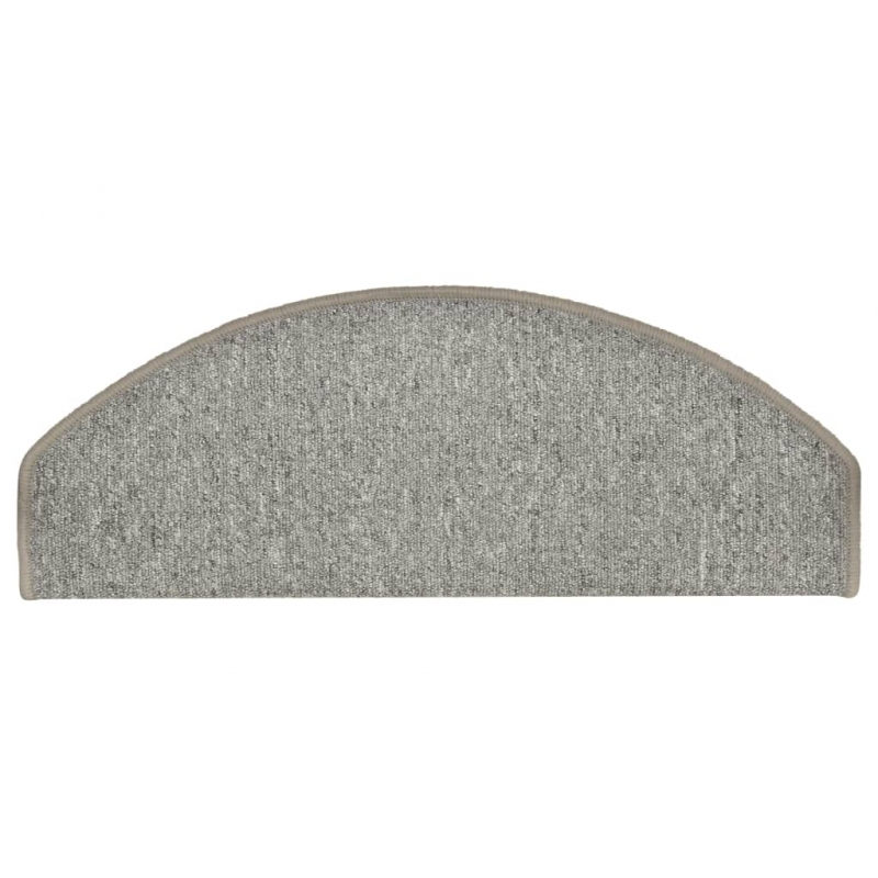 Treppenmatten 15 Stk. Hellgrau 65x24x4 cm