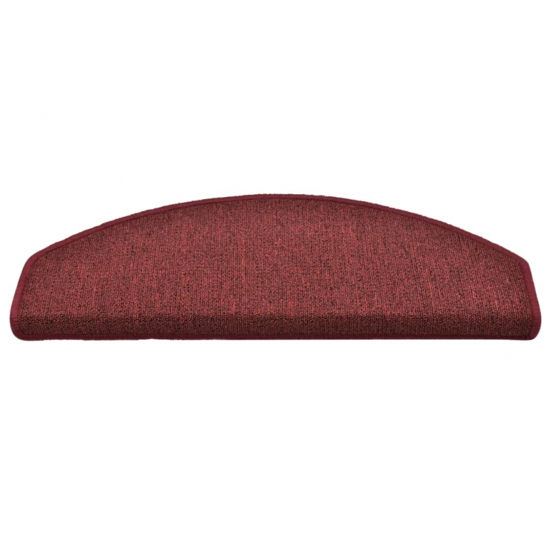 Treppenmatten 15 Stk. Rot 65x24x4 cm