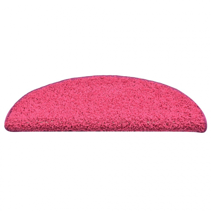 Treppenmatten 15 Stk. Rosa 56x17x3 cm