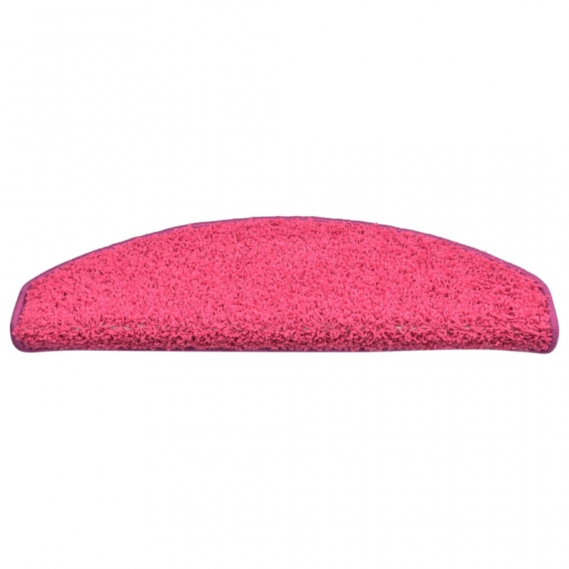 Treppenmatten 15 Stk. Rosa 65x21x4 cm