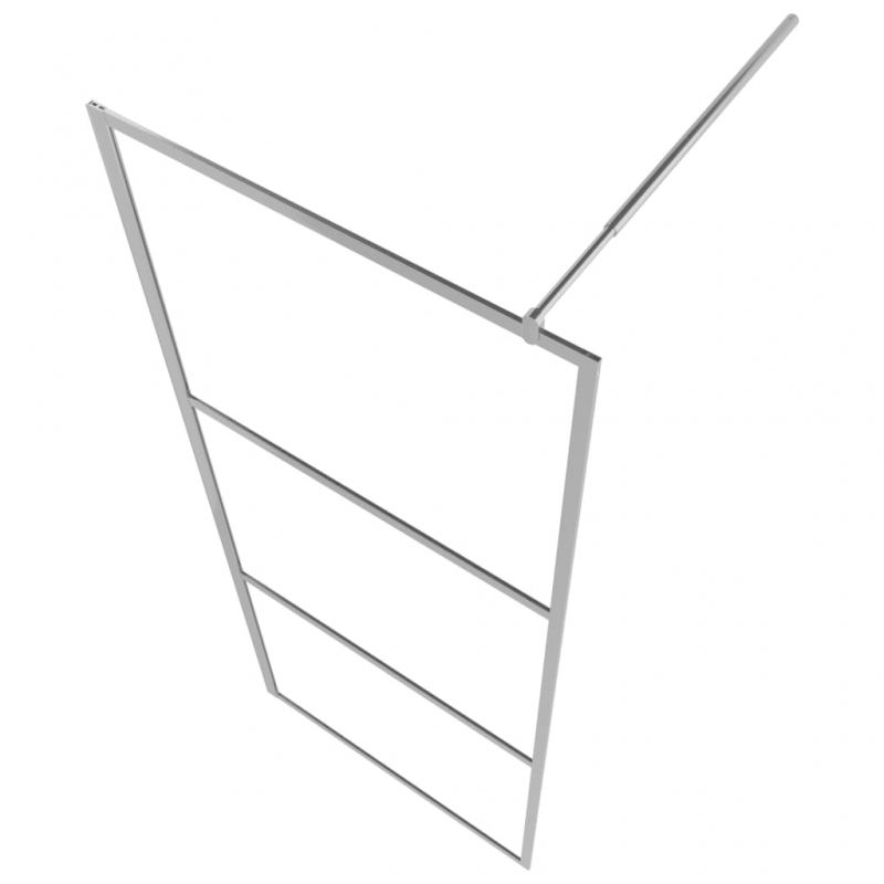 Duschwand für Begehbare Dusche mit Klarem ESG-Glas 100x195 cm
