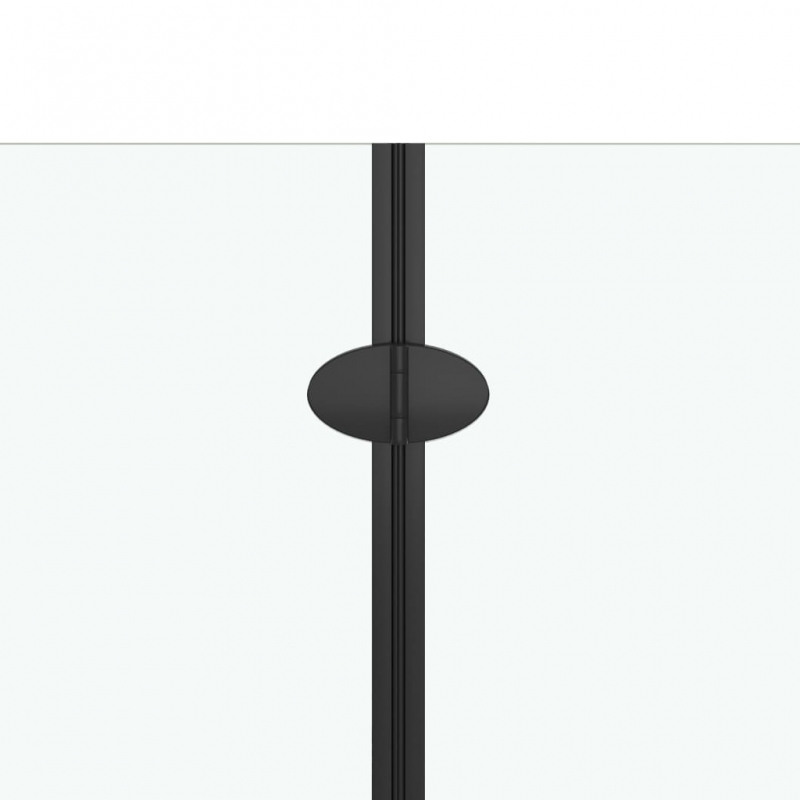 Badewannenaufsatz 2-fach Faltbar ESG 120x68x130 cm Schwarz