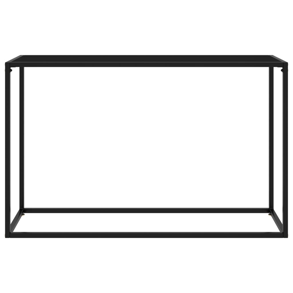 Konsolentisch Schwarz 120x35x75 cm Hartglas