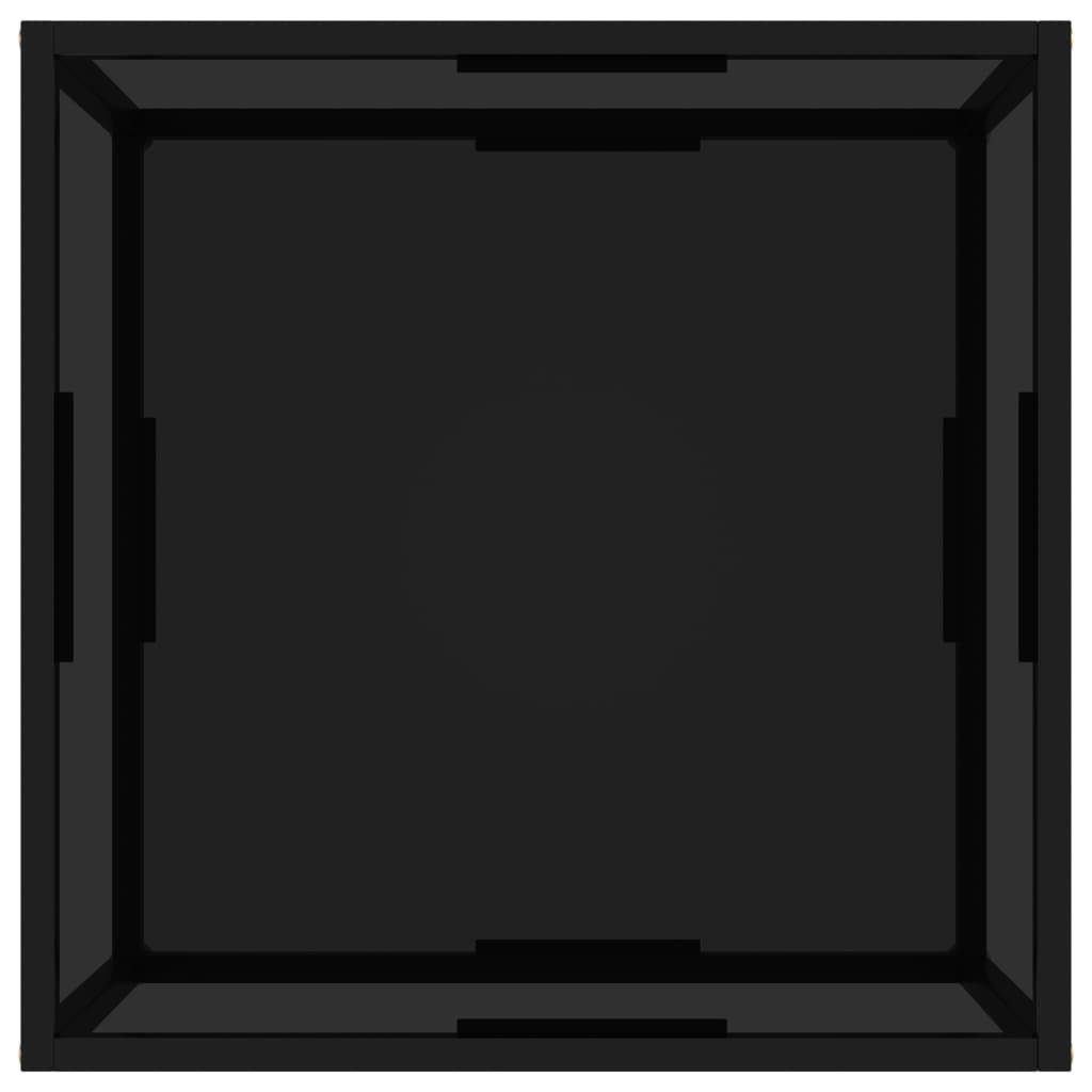 Couchtisch Schwarz 60x60x35 cm Hartglas