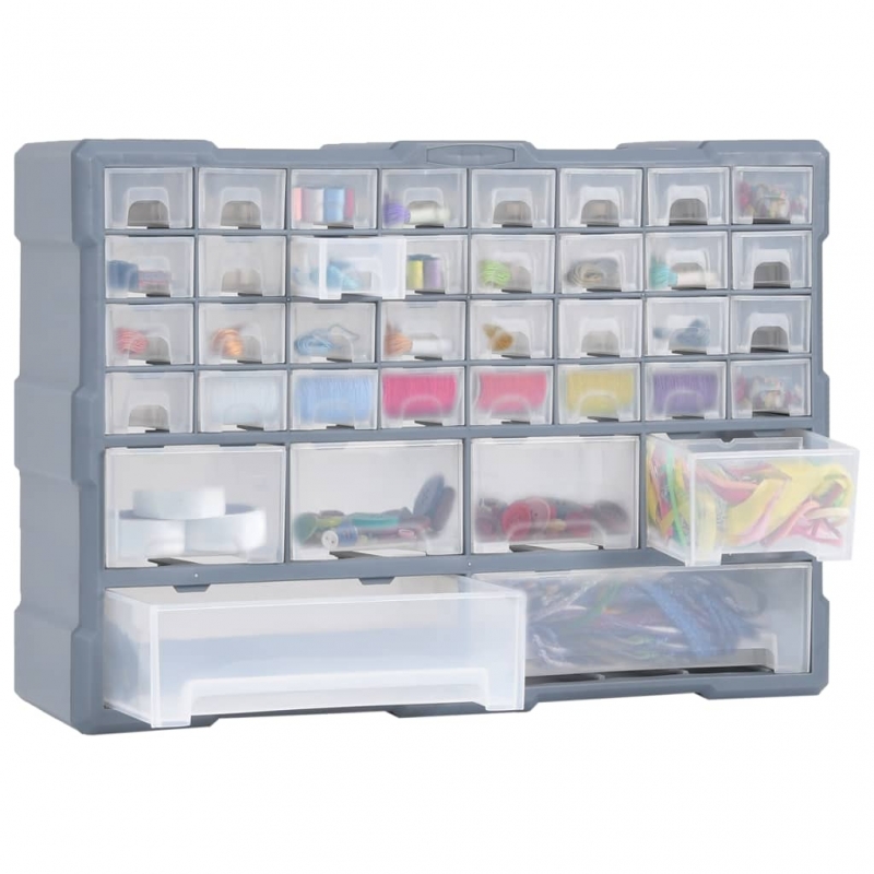 Multi-Schubladen-Organizer mit 38 Schubladen 52x16x37,5 cm